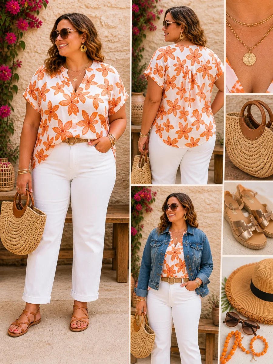 Blouse Manche Courte " lorie"  | Les Chics Filles by Sab 