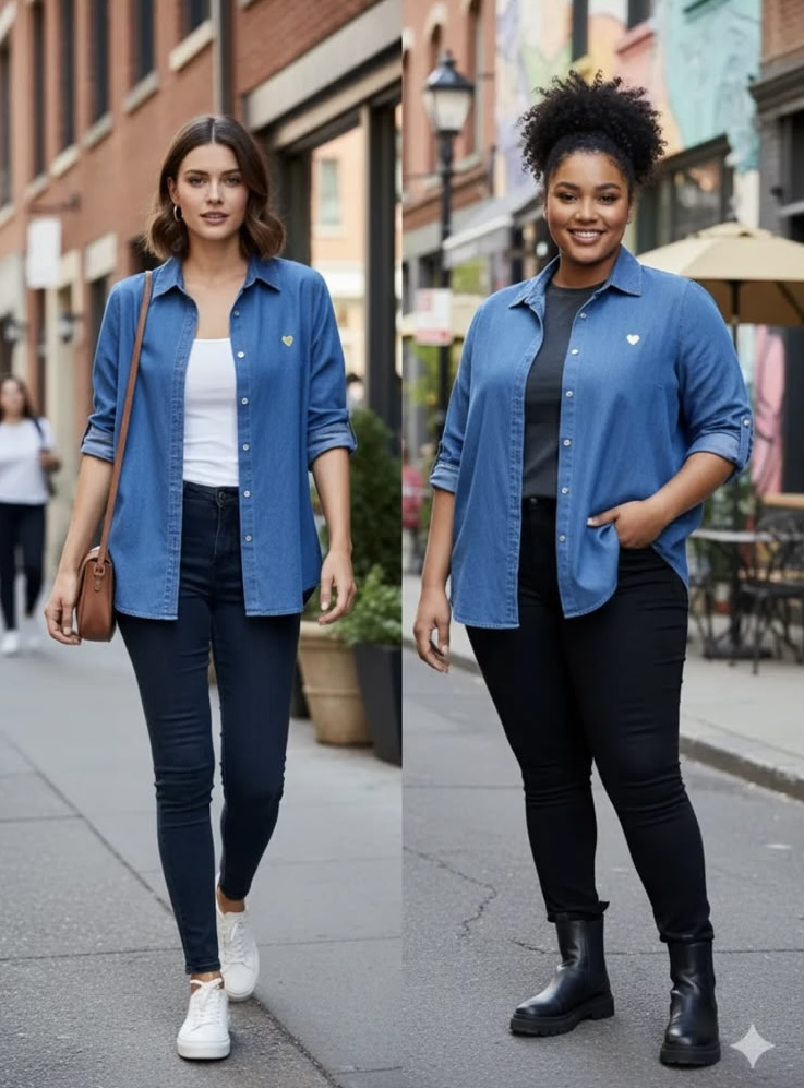 Chemise jeans | Jus de coco