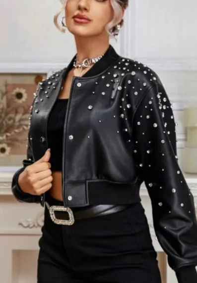 Chaqueta bomber brillo | New Secret