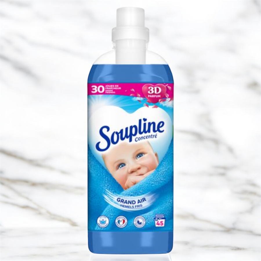 SOUPLINE Adoucissant liquide concentré 3D parfum grand air 45 lavages Il | Miniprix