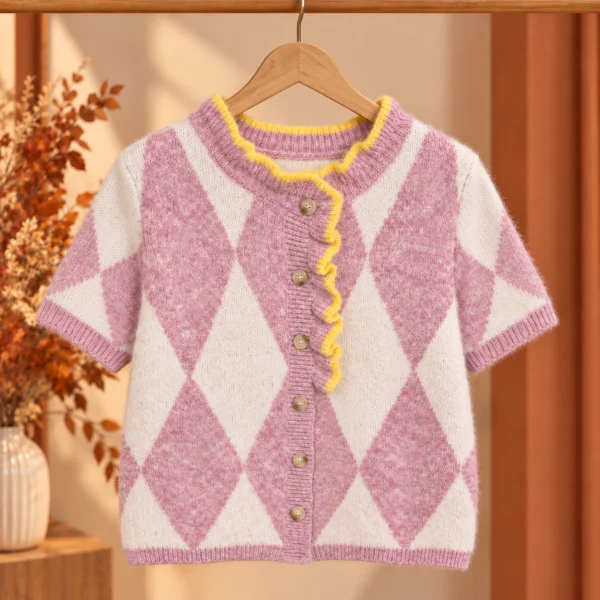 Gilet / pull " charlie " rose 36 au 46 | Les Chics Filles by Sab