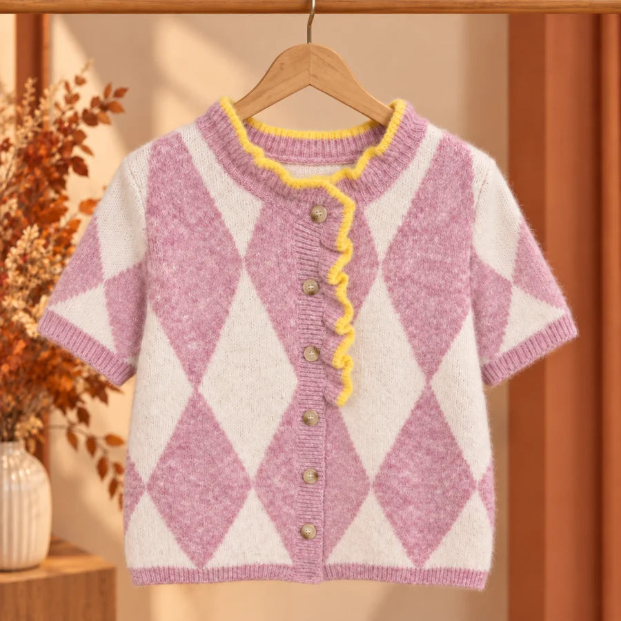 Gilet / pull " charlie " rose 36 au 46 | Les Chics Filles by Sab