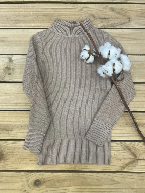 Sous pull flaire tricot beige | Lena in Love 