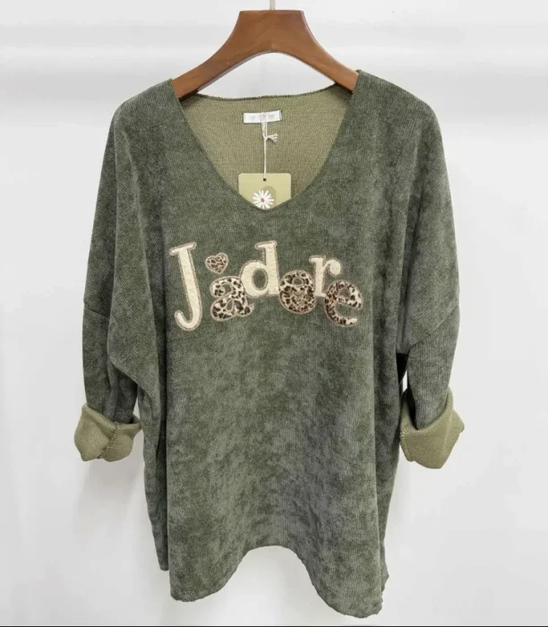 Pull velours j’adore 8665 | Jus de coco 