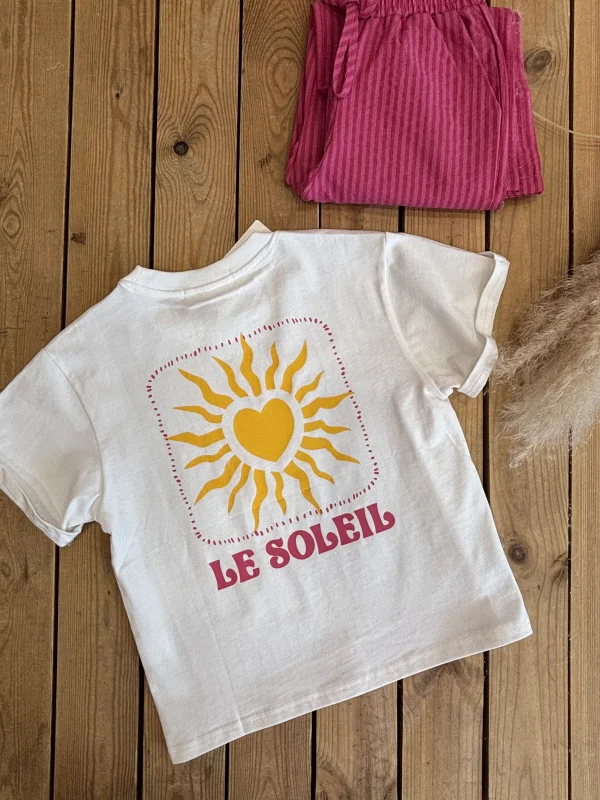 Tee shirt Soleil blanc  | Lena in Love 