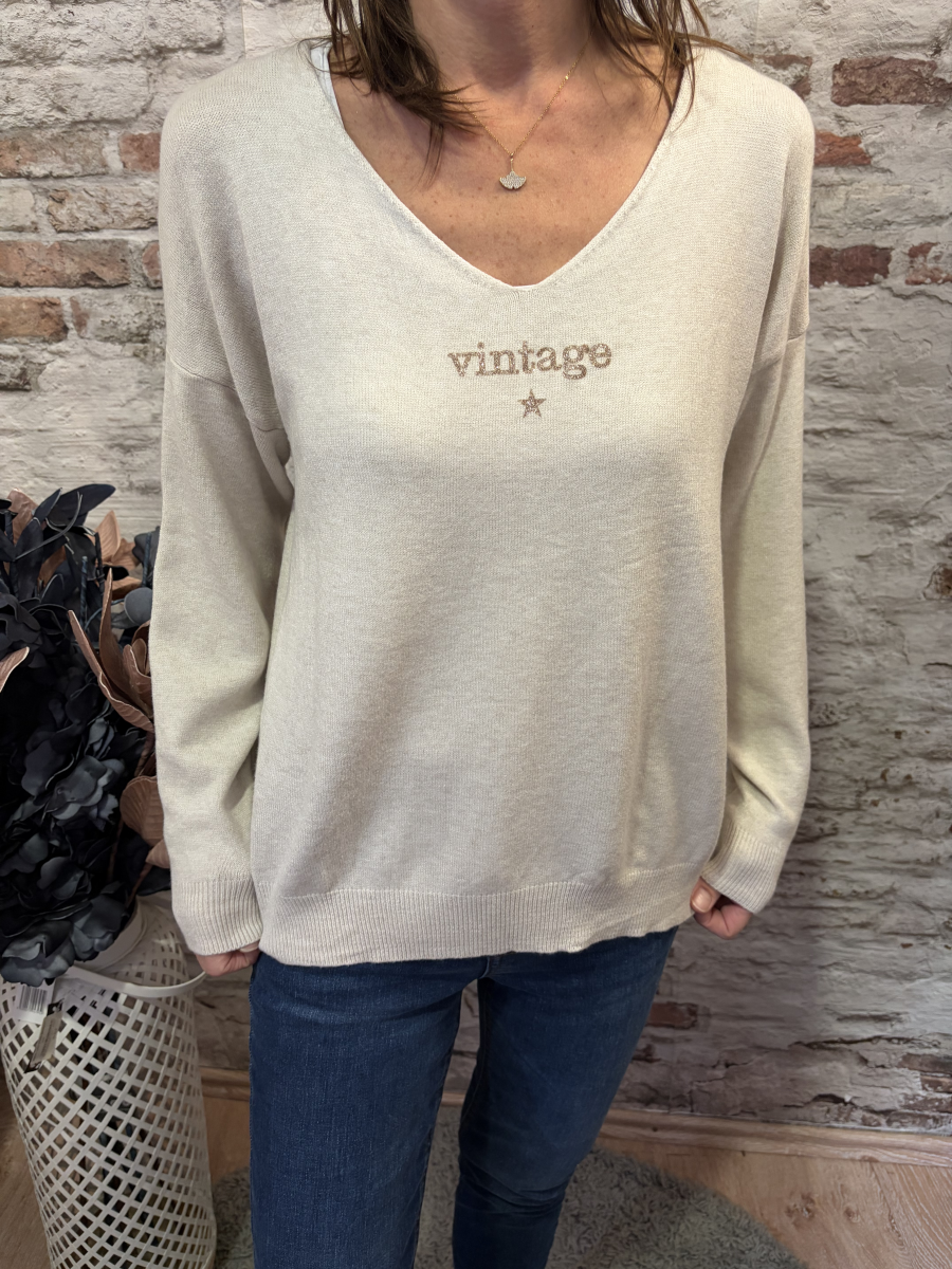 Pull vintage | Jus de coco 