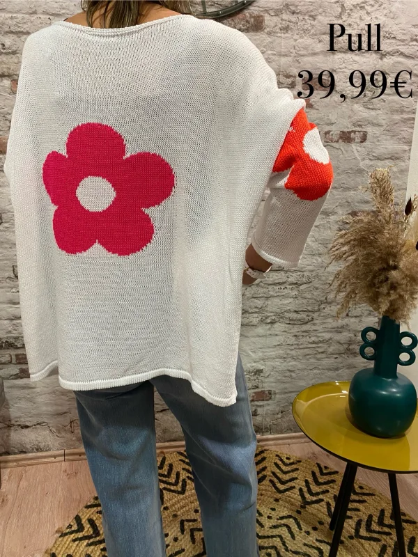 Pull fleurs | Jus de coco 