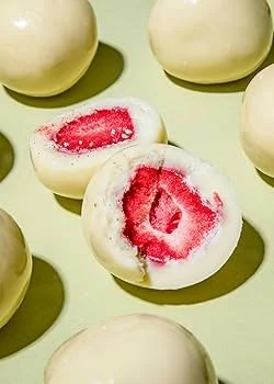 Fraises lyophilisee enrobees de chocolat belge | DARLWARD