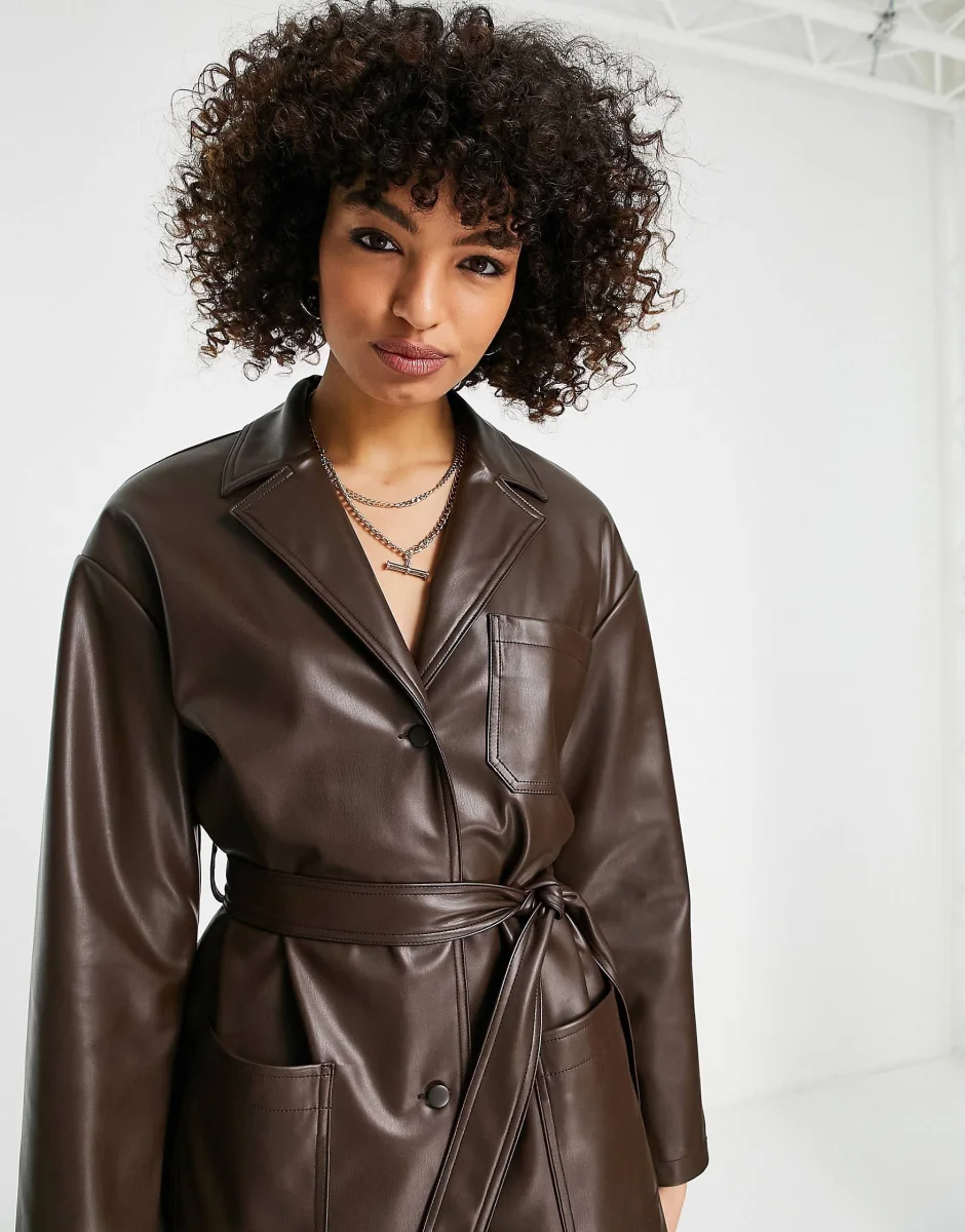 Trench en cuir | Reda Fashion