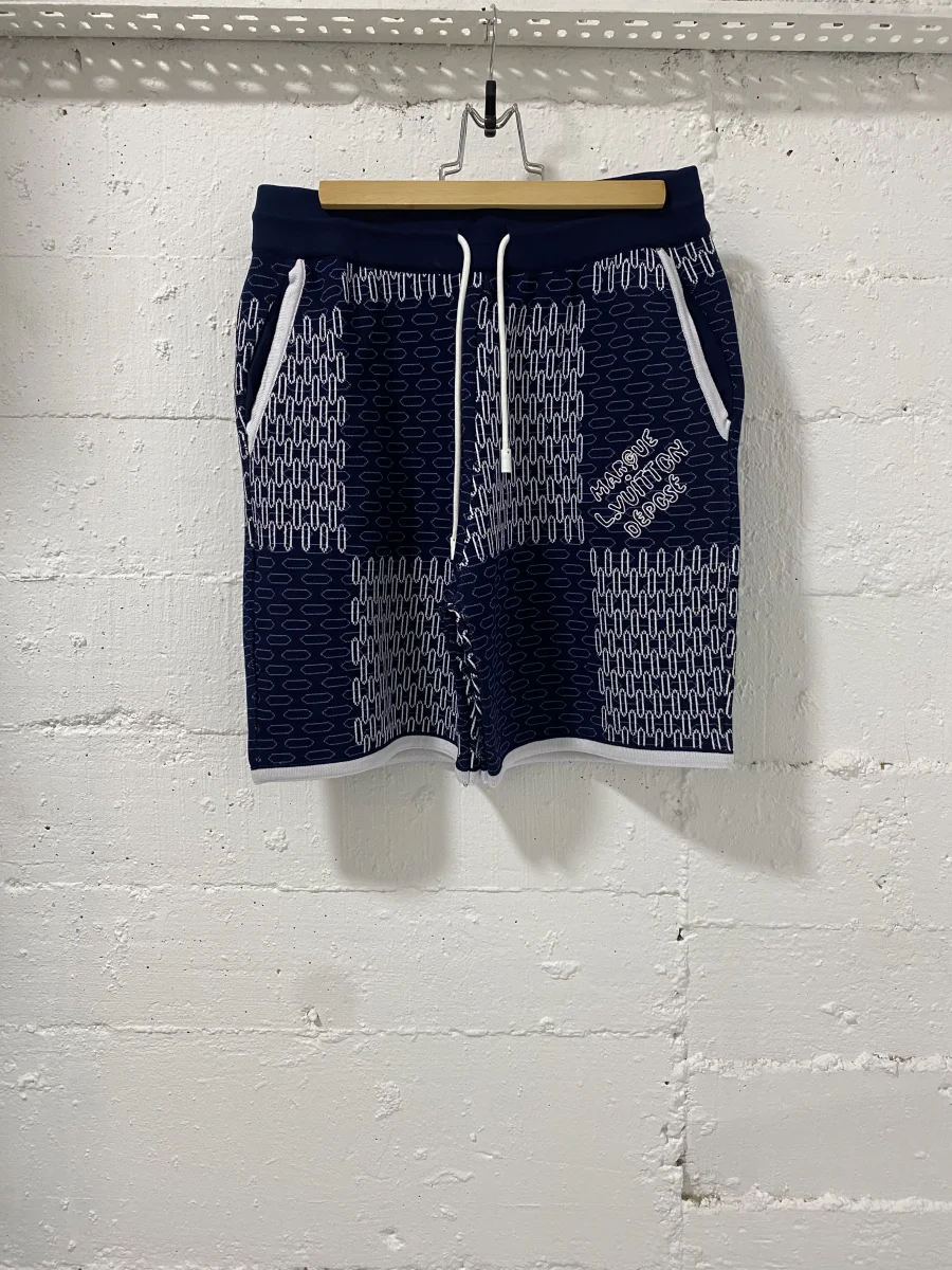 Louis Vuitton Short Marque Navy Blue  | MASSIMOLUXURYOUTLET