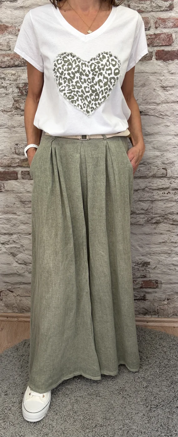 Pantalon large délavé coton | Jus de coco 