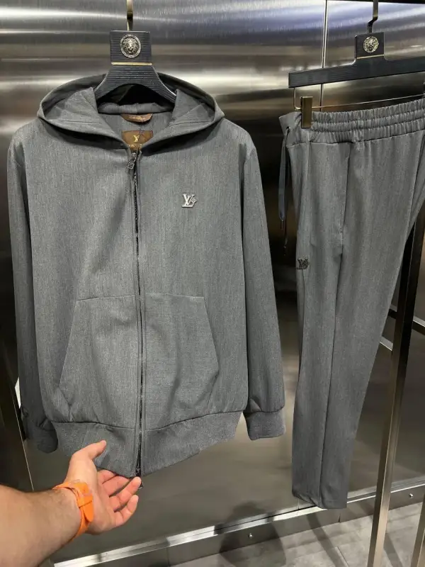 Louis Vuitton Tracksuit Monogram Grey | MASSIMOLUXURYOUTLET