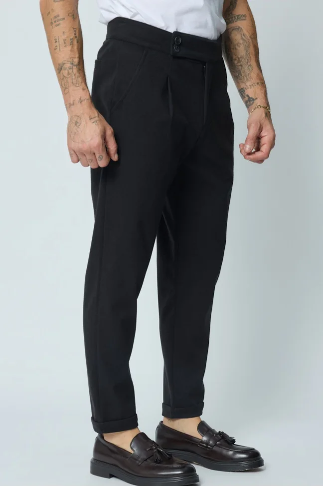 Calça Executive Slim Fit em Preto ref. 820 | definne