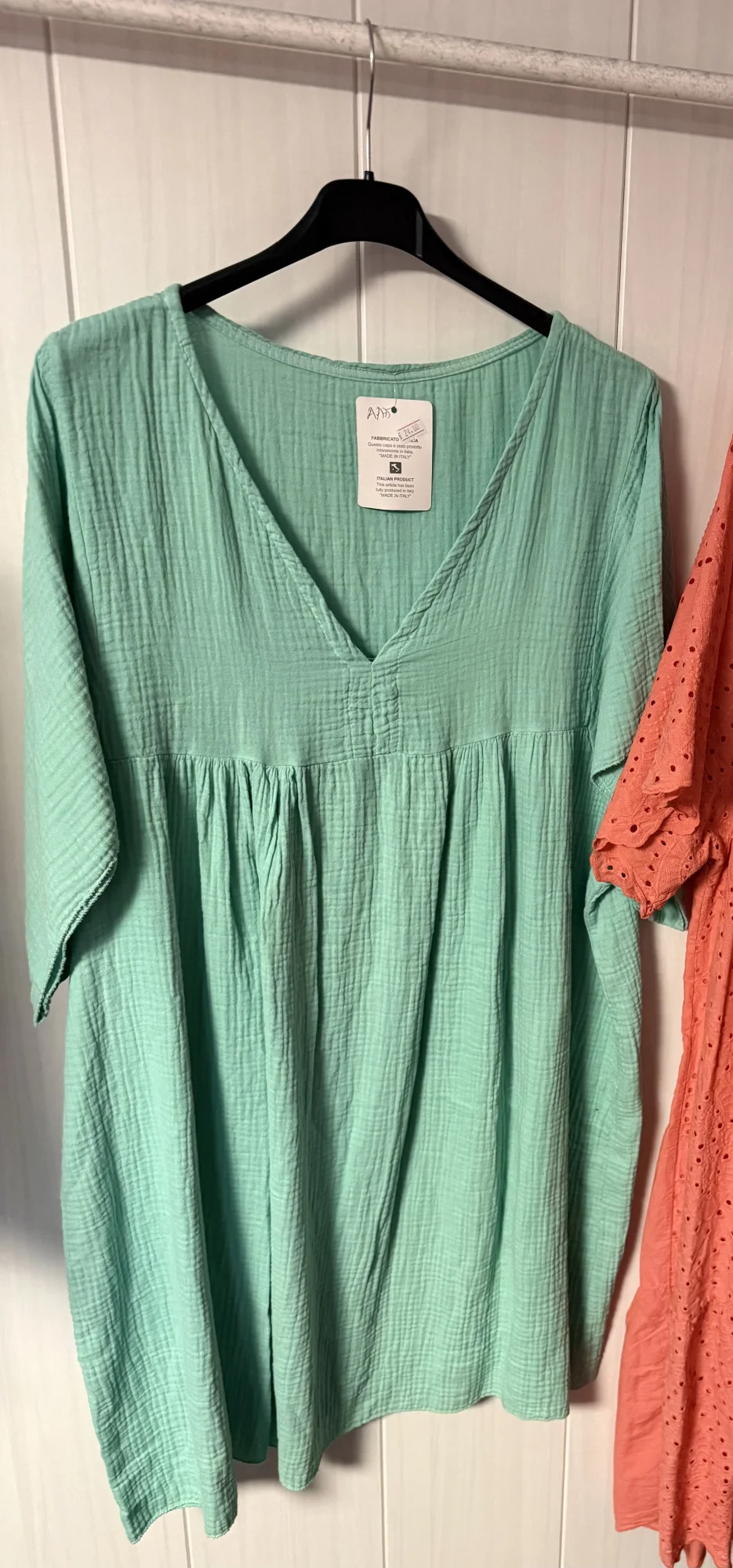 Musselinkleid mint AA75 Gr.38-52 | LL-Fashion