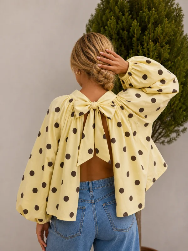 Open Bow Blouse | Salsa Color