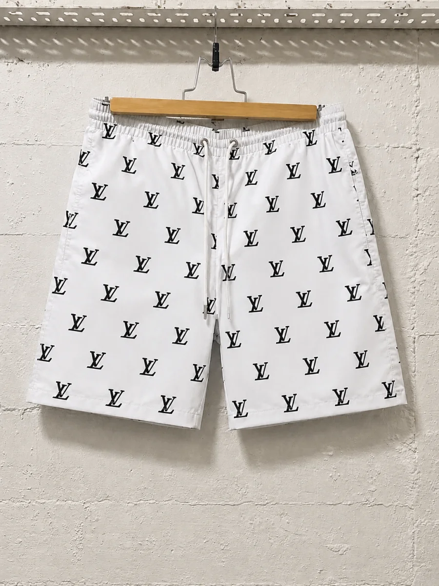 Louis Vuitton Swimm Shorts White Print | 