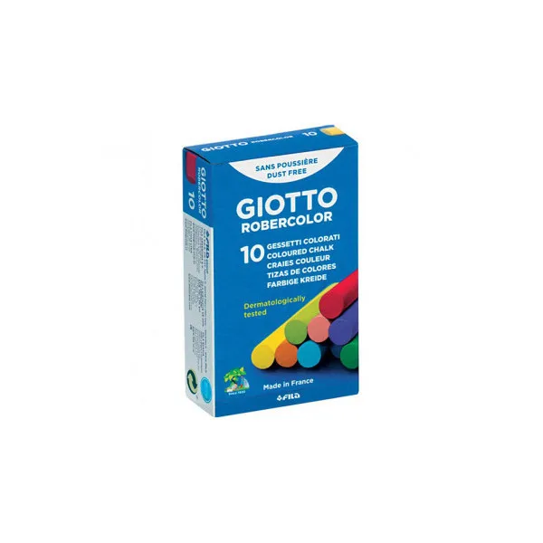 Boite de 10 craies couleur assortie Giotto  | GX-IVOIRE SERVICE 