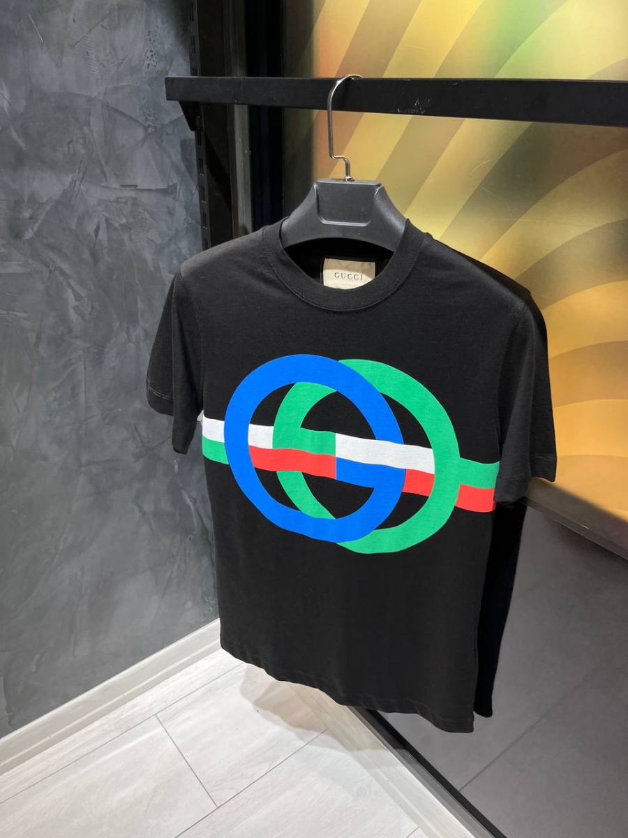 Gucci T-Shirt GG Round Black  | MASSIMOLUXURYOUTLET