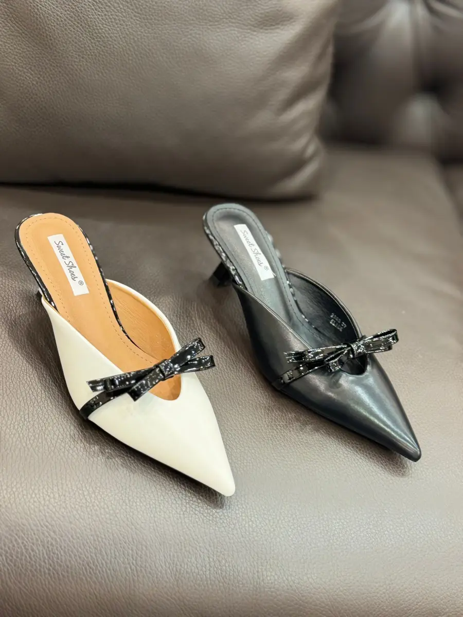 Scarpe sabot con fiocco  | ELIS MODA