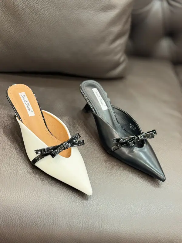 Scarpe sabot con fiocco  | ELIS MODA