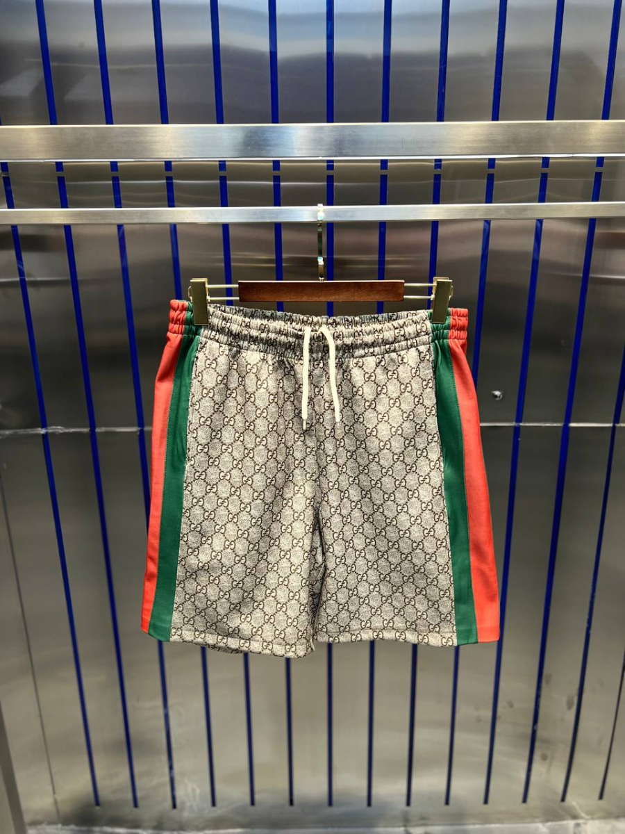 Gucci Firenze Cotton Short Beige Oversize | MASSIMOLUXURYOUTLET