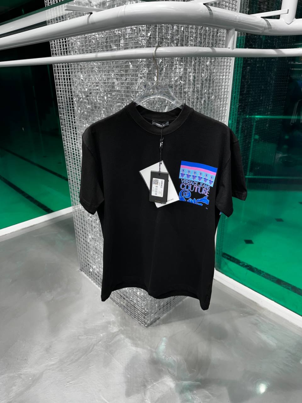 Versace T-Shirt Black /Blue | MASSIMOLUXURYOUTLET