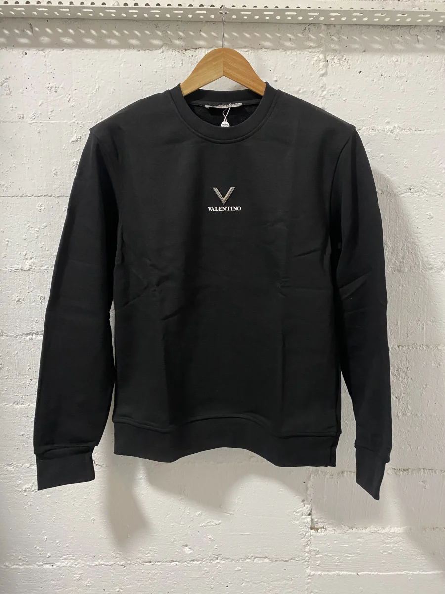 Valentino Sweatshirt V Black  | MASSIMOLUXURYOUTLET