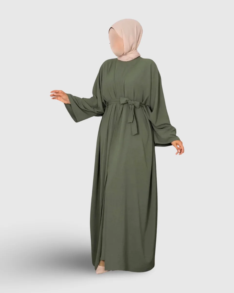 ABAYA LEYLI VERT | AMCOSMETIK