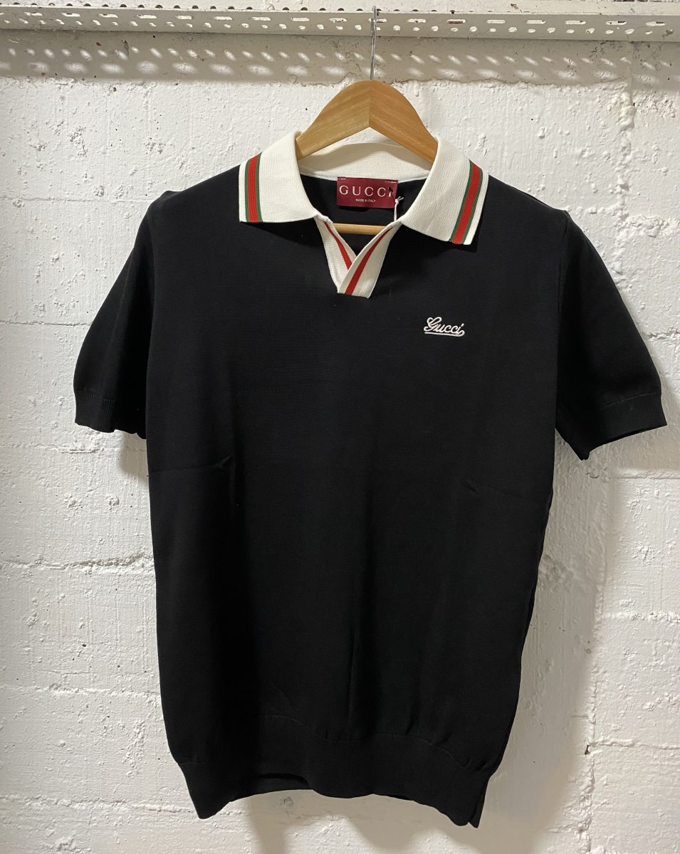 Gucci Firenze 1921 Polo Shirt Black | MASSIMOLUXURYOUTLET