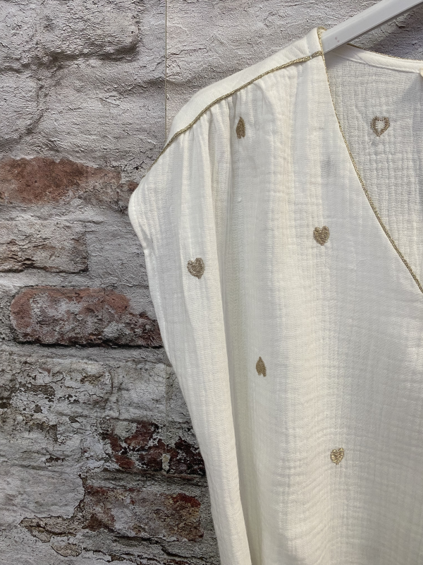 Robe coeurs gaze de coton | Jus de coco 