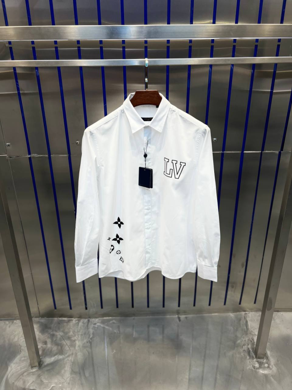 Louis Vuitton Shirts Monogram LV White | MASSIMOLUXURYOUTLET
