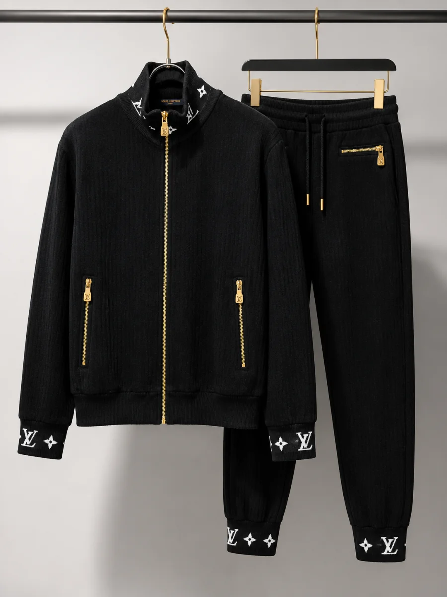Louis Vuitton Tracksuit Black Monogram  | 