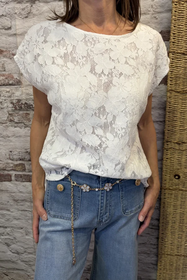 Top dentelle  | Jus de coco 