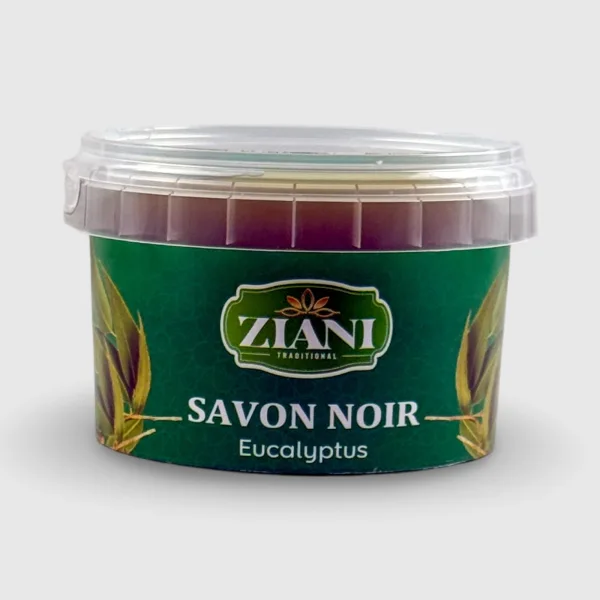 SAVON NOIR À L’EUCALYPTUS 250 GR | AMCOSMETIK