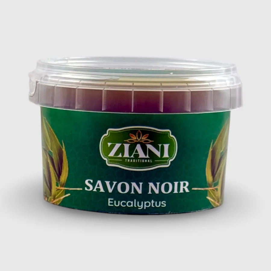 SAVON NOIR À L’EUCALYPTUS 250 GR | AMCOSMETIK