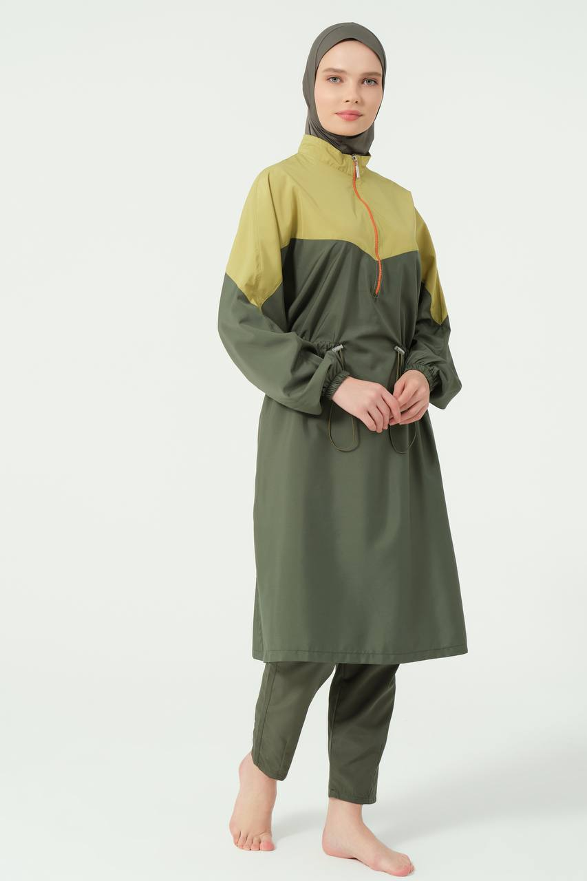 Burkini Vigor Oversize Vert Olive | CasaZaz