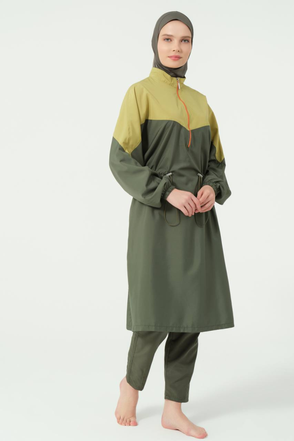 Burkini Vigor Oversize Vert Olive | CasaZaz