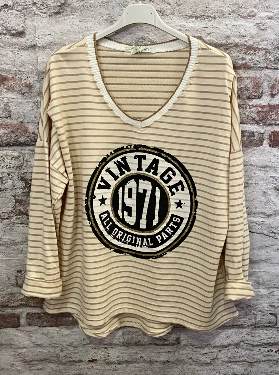 Sweat rayé 1971 | Jus de coco 