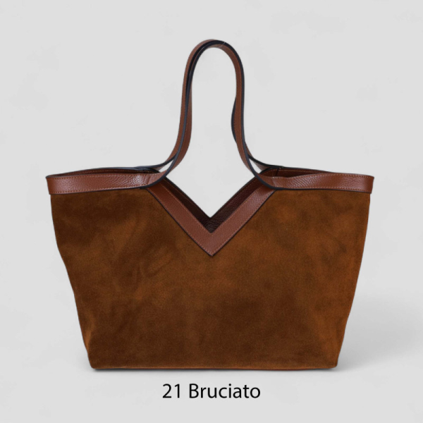 6111 - Borsa in camoscio  | Carvin Bags