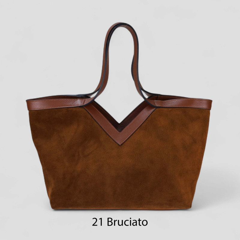 6111 - Borsa in camoscio  | Carvin Bags