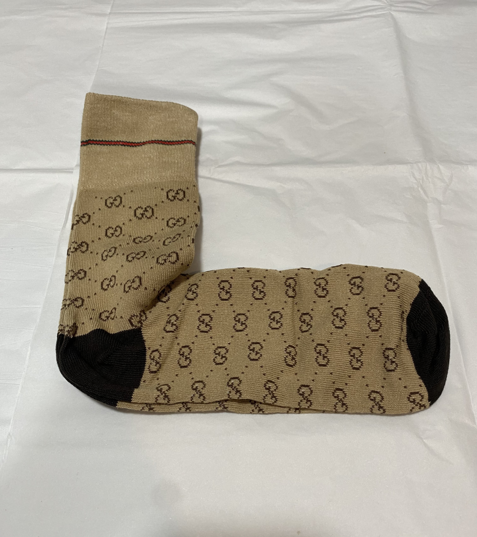 Gucci Firenze Cotton Socks Brown | MASSIMOLUXURYOUTLET