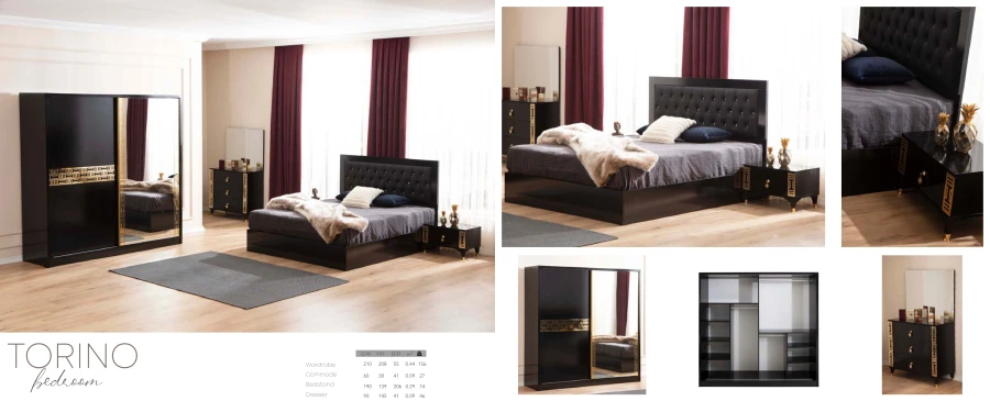 Chambre à coucher TORINO  | MULTI-AFFAIRES