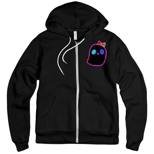 💠NFT NEON BLOOP 3💠 BELLA MIDWEIGHT ZIP HOODIE | 💠 ℕ𝔽𝕋 𝕄𝕖𝕣𝕔𝕙 💠