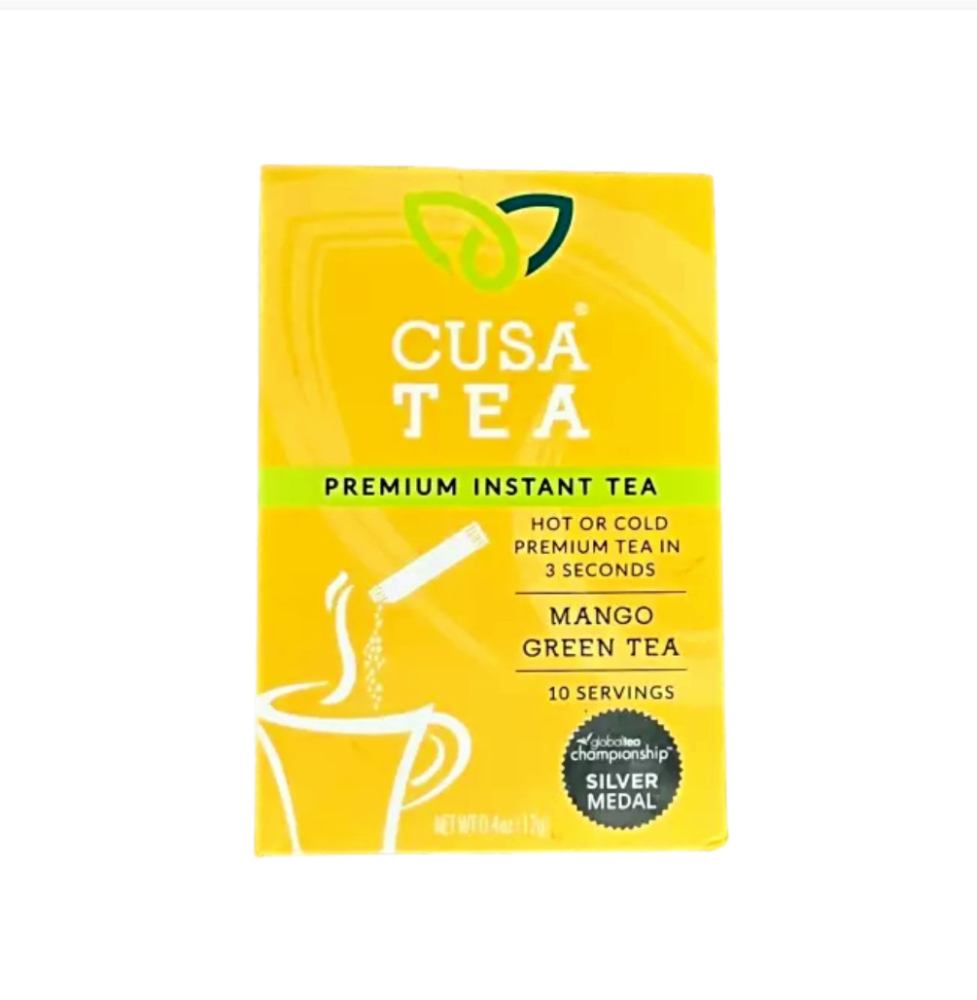 Cusa Instant Tea, Mango Green - 0.4 oz | Home & Kitchen Delights