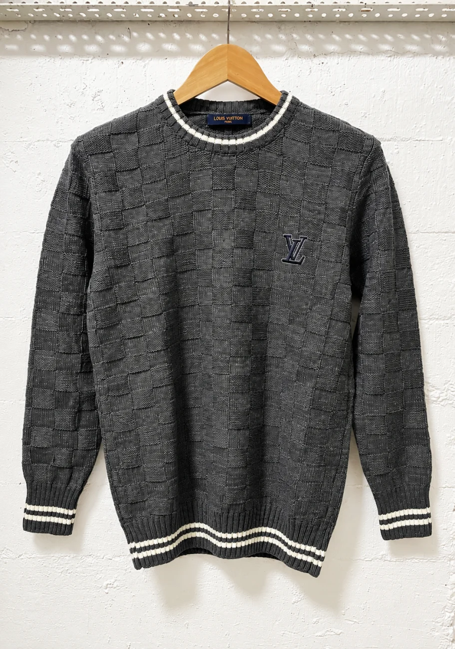 Louis Vuitton Knit Sweater Dark Grey | 