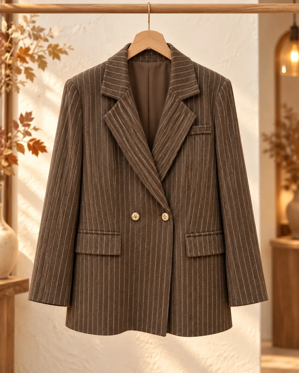 PRÉCOMMANDE veste " Gabrielle " marron 40 au 50 | Les Chics Filles by Sab