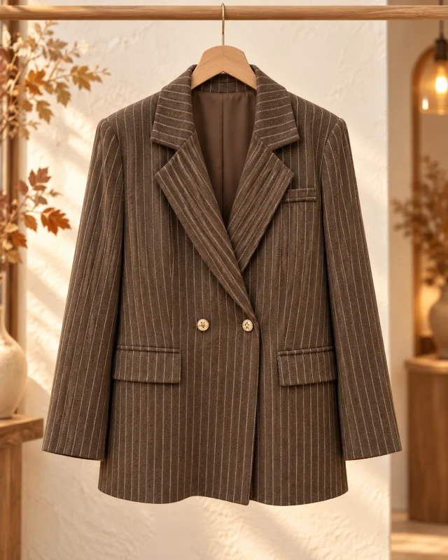 PRÉCOMMANDE veste " Gabrielle " marron 40 au 50 | Les Chics Filles by Sab