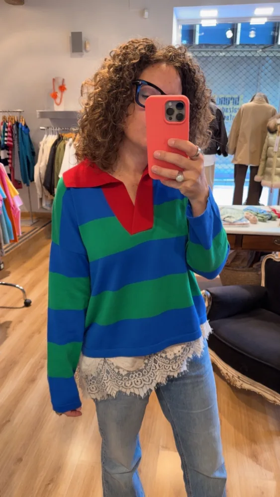 Jersey POLO RAYAS | COBRE