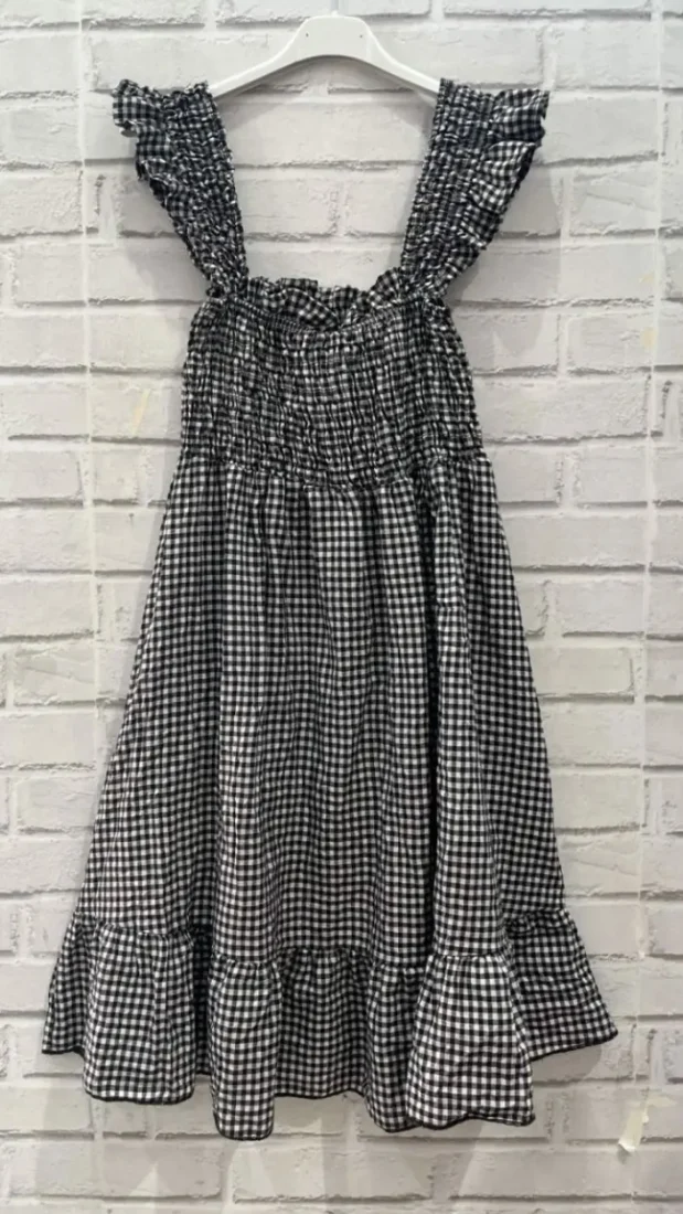 Robe courte vichy | Jus de coco