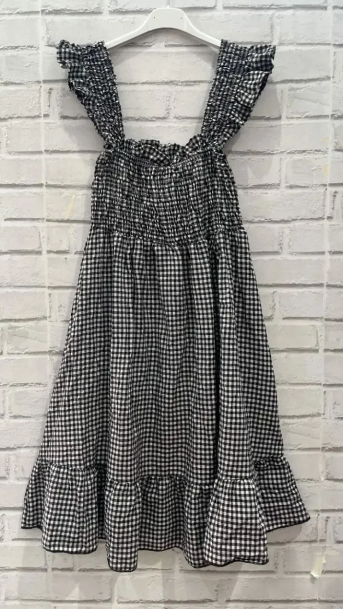 Robe courte vichy | Jus de coco